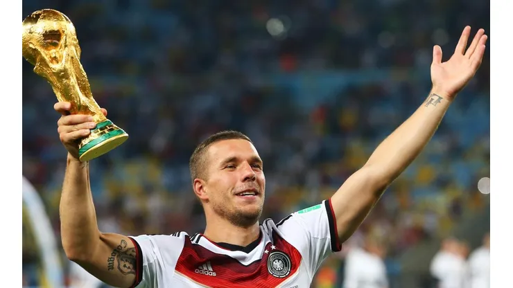 Podolski foi campeão do mundo com a seleção alemã em 2014 (Foto: Getty Images)