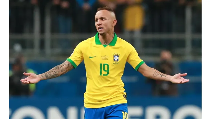 Everton marcou duas vezes diante do Peru na Copa América (Foto: Getty Images)