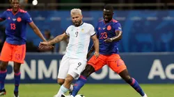 Argentina e Colômbia, em duelo pela Copa América de 2019 (Foto: Getty Images)