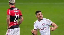 André comemora o gol que deu a vitória ao Fluminense (Foto: Marcello Zambrana/AGIF)