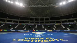 Gramado do Nilton Santos, onde será realizado o duelo das quartas de final da Copa América entre Brasil x Chile passa por reparos. (Foto: Getty Images)