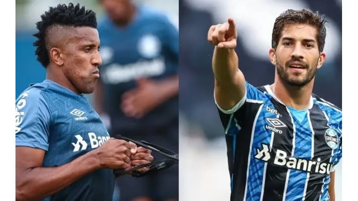 Montagem: Fotos de LUCAS UEBEL/GRÊMIO FBPA