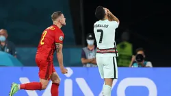 Portugal, de Cristiano Ronaldo, é eliminado pela Bélgica nas oitavas de final da Eurocopa. (Foto: Getty Images)
