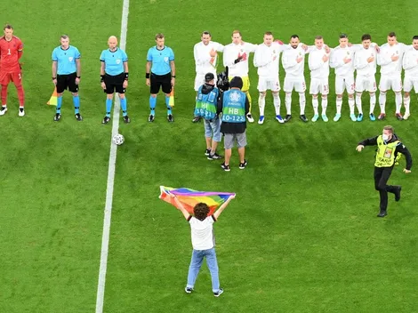 Ativista invade o campo de Alemanha x Hungria e exibe bandeira LGBTQ+