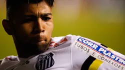 Gabigol com a camisa do Santos em 2014