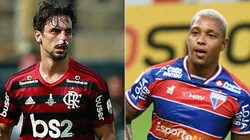 Flamengo e Fortaleza se enfrentam nesta quarta-feira (Foto: Getty Images e Kely Pereira/AGIF)