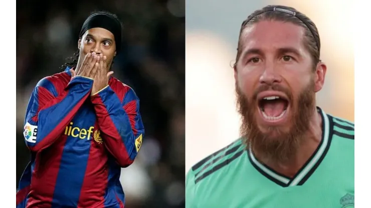 Foto R10: in Barcelona, Spain. Barcelona (Photo by Jasper Juinen/Getty Images) - Foto Sérgio Ramos: in Leganes, Spain. (Photo by Gonzalo Arroyo Moreno/Getty Images)