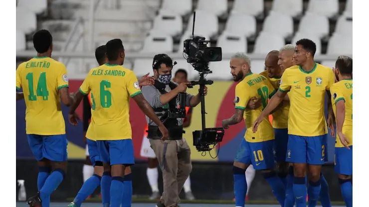 Neymar amplia para o Brasil, 2 x 0 contra o Peru pela Copa América; veja o gol. (Foto: Getty Images)