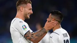 Immobile e Insigne, comemorando um dos gols diante da Turquia (Foto: Getty Images)
