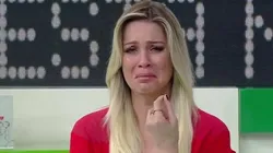 Apresentadora falou sobre uma troca de técnicos no rival - Foto: Reprodução/Band/Jogo Aberto.