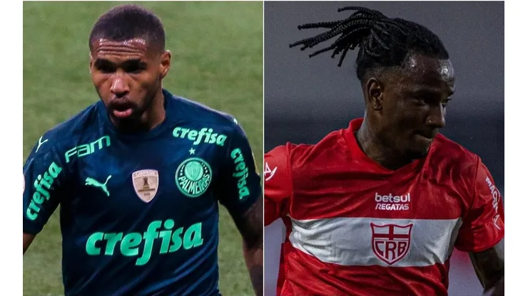 Palmeiras e CRB se enfrentam nesta quinta-feira (Foto: Getty Images e Alisson Frazao/AGIF)