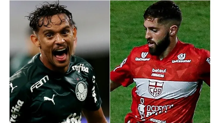 Palmeiras e CRB se enfrentam nesta quinta-feira (Foto: Getty Images e Alisson Frazao/AGIF)