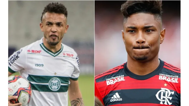 Coritiba e Flamengo se enfrentam nesta quinta-feira (Foto: Robson Mafra/AGIF e Getty Images)