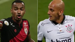 Atlético-GO e Corinthians se enfrentam nesta quarta-feira (Foto: Ettore Chiereguini/AGIF e Getty Images)