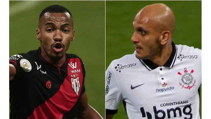 Atlético-GO e Corinthians se enfrentam nesta quarta-feira (Foto: Ettore Chiereguini/AGIF e Getty Images)