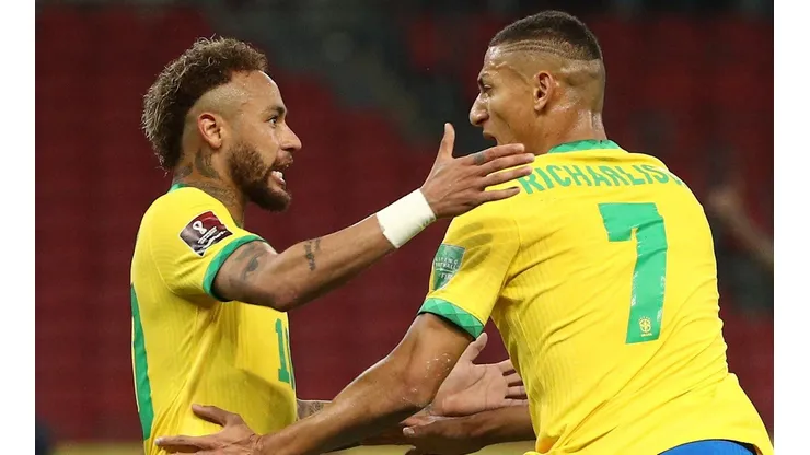 Neymar e Richarlison marcaram os gols da vitória do Brasil sobre o Equador (Foto: Getty Images)
