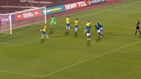 Seleção olímpica perde para a a equipe principal de Cabo Verde por 2 x 1. (Foto: Reprodução Vídeo)