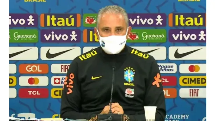 Tite comenta sobre acusações contra Neymar. (Foto: Reprodução Vídeo)