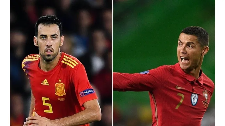 Busquets e Cristiano Ronaldo são símbolos de duas seleções