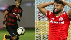 Vitória x Internacional se encaram hoje, pela Copa do Brasil. Foto 1: Felipe Oliveira/Getty Images - Foto 2: Pedro H. Tesch/AGIF