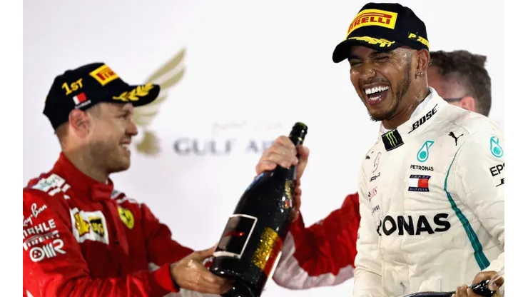 Sebastian Vettel e Lewis Hamilton