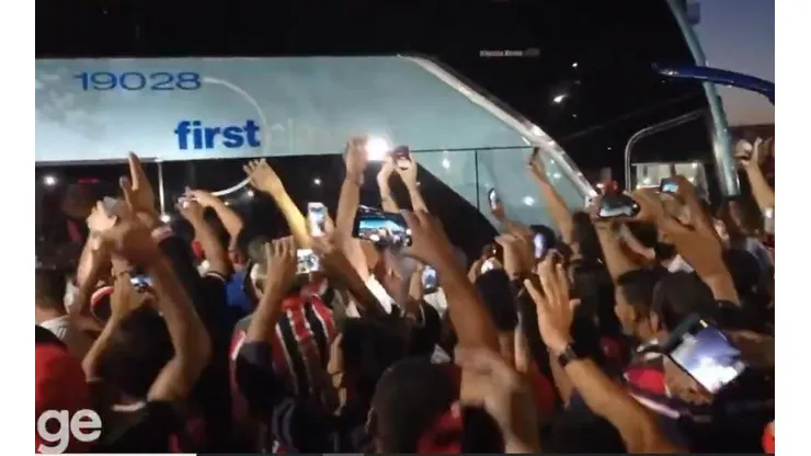 São Paulo chega a Teresina para enfrentar o 4 de julho pela Copa do Brasil com festa de torcedores. (Foto: Reprodução)