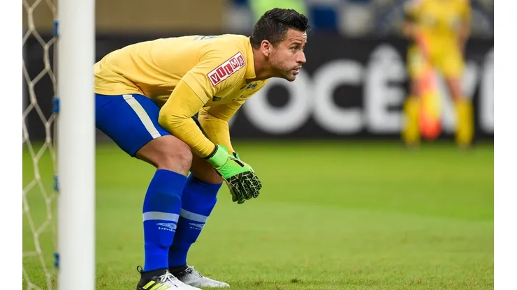 Fábio em partida pelo Cruzeiro