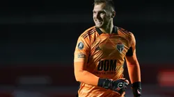 Lucas Perri, na vitória do São Paulo sobre o Sporting Cristal (Foto: Getty Images)