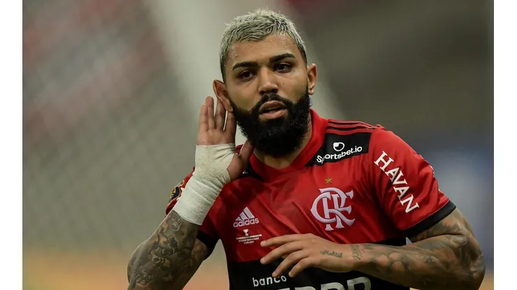 Gabigol provoca Fluminense após conquistar mais um título do estadual em cima do rival. (Foto: Thiago Ribeiro/AGIF)