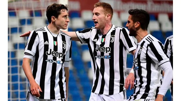 Jogadores da Juventus na final da Copa da Itália contra a Atalanta (Foto: Getty Images)