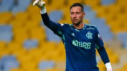 Diego Alves em partida pelo Flamengo