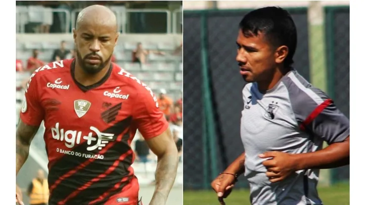 Athletico e Melgar se enfrentam na noite desta quarta-feira (Foto: Gabriel Machado/AGIF e Reprodução/Twitter)
