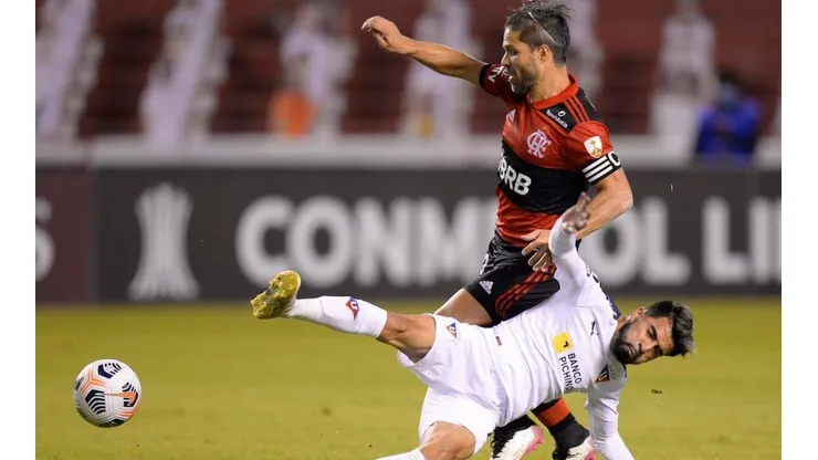 No primeiro turno da chave, o Flamengo venceu a LDU por 3 a 2