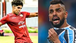 Aragua e Grêmio se enfrentam nesta quinta-feira (Foto: Reprodução/Twitter e Getty Images)