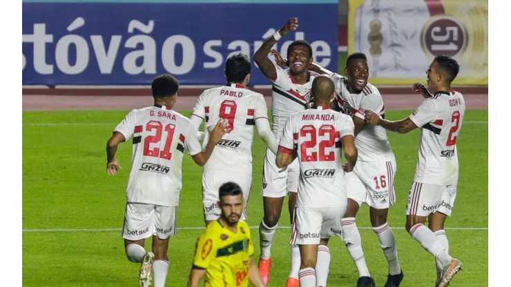 São Paulo goleia o Mirassol e vai para à final do Campeonato Paulista. (Foto: Marcello Zambrana/AGIF)
