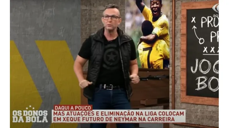 Neto chama Neymar de "mimadinho" no programa Os Donos da Bola