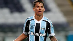 Ferreira marcou duas vezes na vitória do Grêmio por 3 a 1 sobre o Lanús (Foto: Getty Images)