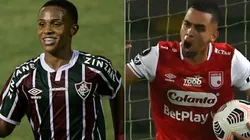 Kayky e Giraldo são duas armas das equipes (Foto: Thiago Ribeiro/AGIF e Getty Images)