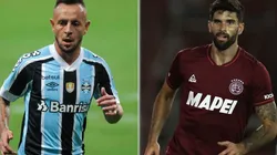 Grêmio e Lanús se enfrentam nesta quinta-feira (Foto: Fernando Alves/AGIF e Getty Images)