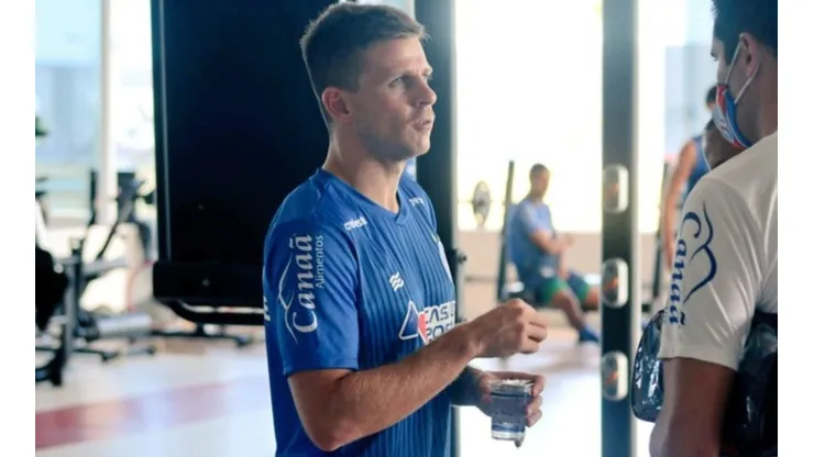 Matheus Galdezani faz treino físico na academia do Bahia — Foto: Divulgação/EC Bahia