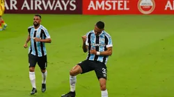 Tricolor aplicou uma sonora goleada diante do Aragua (Foto: Maxi Franzoi/AGIF)