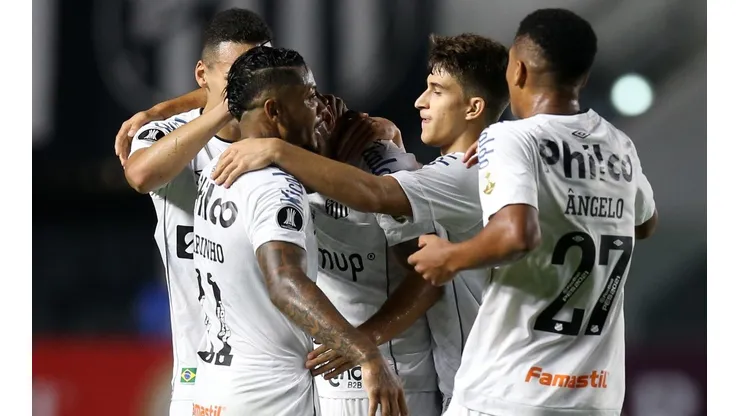 Goleada do Peixe! Santos joga bem, vence por 5 x 0 o The Strongest e conquista a sua primeira vitória na Copa Libertadores. (Foto: Getty Images)