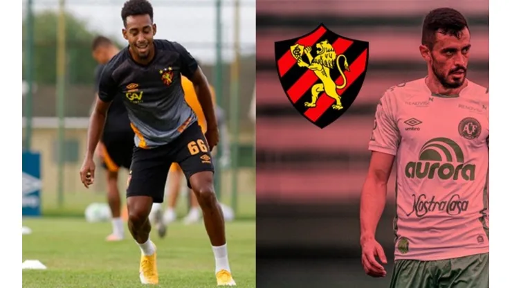 Montagem: fotos de Anderson Stevens/Sport e Divulgação/Chapecoense
