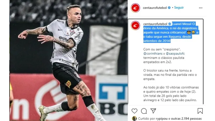 Foto: Instagram Oficial /@centaurofutebol
