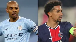 Brasileiros Fernandinho e Marquinhos estarão frente a frente (Foto: Getty Images)