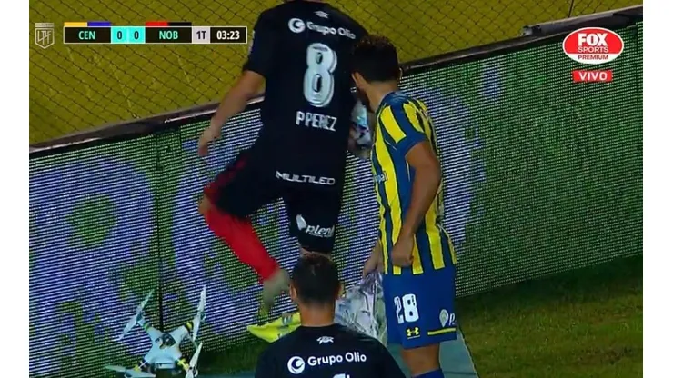 Pablo Pérez destruiu o drone