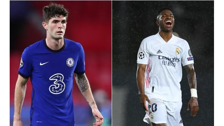 Pulisic e Vinícius Júnior são duas armas ofensivas das equipes (Foto: Getty Images)