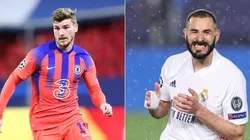 Werner e Benzema são os dois homens-gol das equipes (Foto: Getty Images)