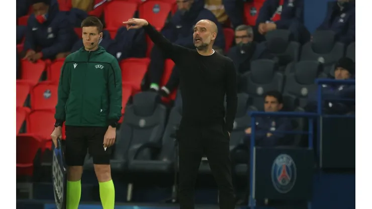 Guardiola fala sobre vitória por 2 x 1 em cima do PSG no primeiro duelo da semifinal da Champions: "foi só metade do caminho". (Foto: Getty Images)