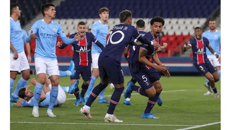 Marquinhos balançou as redes em cobrança de escanteio (Foto: Getty Images)